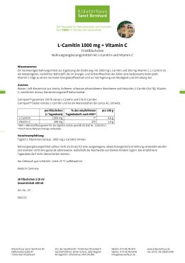 L-Carnitin 1000 + Vitamin C Trinkfläschchen 600 ml