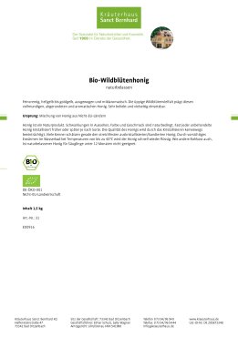 Bio-Wildblütenhonig 1.5 kg