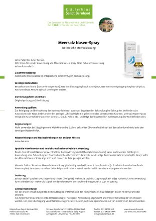 Meersalz Nasen-Spray 20 ml