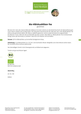 Bio-Hibiskusblüten-Tee geschnitten 500 g