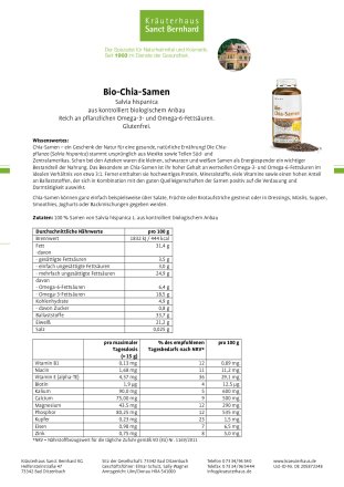 Bio Chia-Samen 400 g