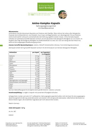 Amino-Komplex-Kapseln 200 Kapseln