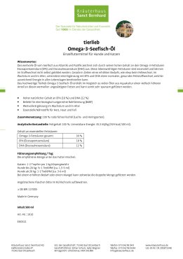 tierlieb Omega-3-Seefisch-Öl 500 ml
