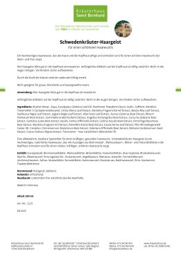 Schwedenkräuter-Haargeist 150 ml