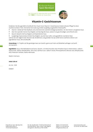 Vitamin-C-Gesichtsserum 100 ml