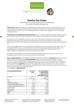 Redukta-Plus Schoko 1,2 kg 1200 g