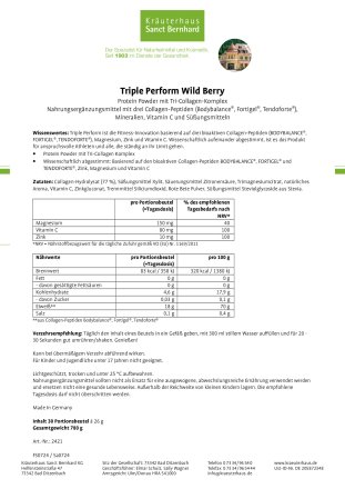 Triple Perform Wild Berry 780 g