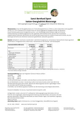 Sanct Bernhard Sport Isoton-Energiedrink Blutorange 900 g 900 g