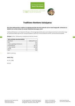 Traditions-Bonbons Eukalyptus 170 g