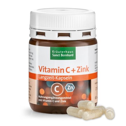 Vitamin C+Zink Langzeit-Kapseln 60 Kapseln