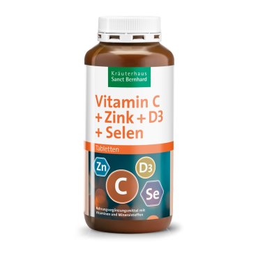 Vitamin C+Zink+D3+ Selen-Tabletten 365 Tabletten