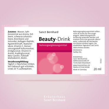 Beauty-Drink mit Kollagen und Hyaluronsäure 30 x 20 ml 600 ml