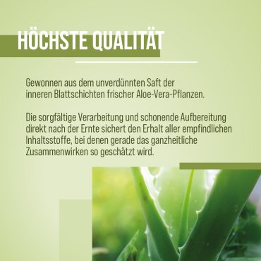 Aloe-Vera-Trinkgel, unverdünnt, 3 x 1000 ml 3 Liter