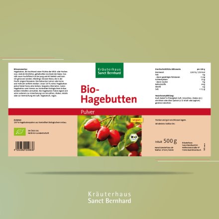 Bio-Hagebutten-Pulver 500 g