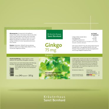 Ginkgo-Kapseln 75 mg 240 Kapseln