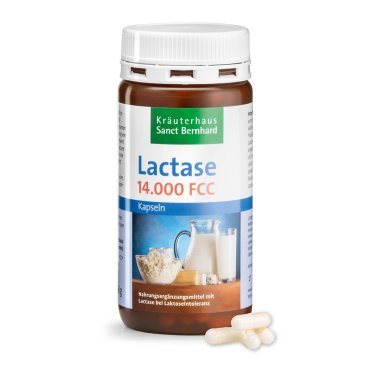 Lactase-Kapseln 14.000 FCC-Einheiten 150 Kapseln