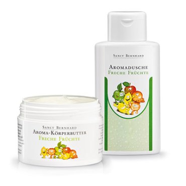 "Freche Früchte"-Set / Aromadusche + Körperbutter 2 Stück