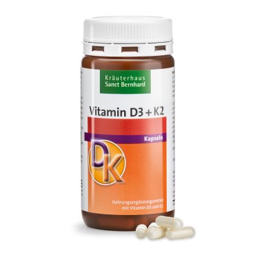 Vitamin-D3+K2-Kapseln 180 Kapseln