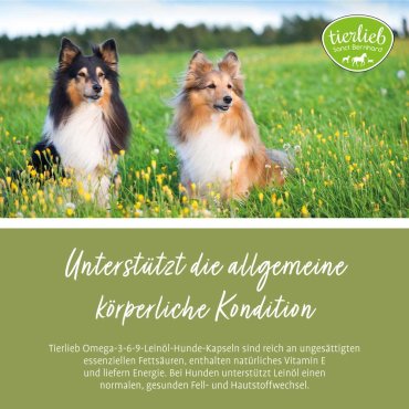 tierlieb Omega-3-6-9-Leinöl-Hunde-Kapseln 180 Kapseln