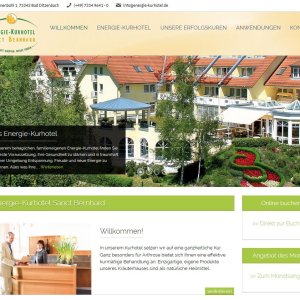 Neue Website für das Energie-Kurhotel